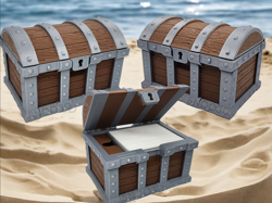 MTG Treasure Chest Deck box EDH | Pirate| Commander | Magic the Gathering - Image 2