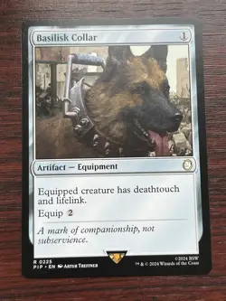 1x BASILISK COLLAR - FALLOUT - MTG - Magic the Gathering - Image 1