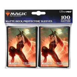 Magic MTG Final Fantasy 100 Sleeves Pack Ultra-PRO Cloud ex-Soldier Commander A - Image 1