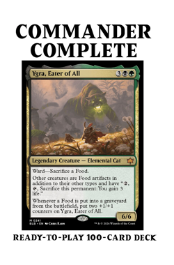Ygra, Eater of All FOOD TOKENS SACRIFICE FORAGE Magic MTG Custom Commander Deck - Image 1
