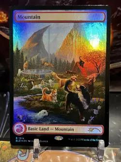 MTG | Mountain (1514) ✨FOIL✨ [Secret Lair Cats And Dogs] - Image 1