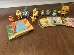 Pokemon Toy Figure Lot + Cards + McDonalds Packs 9 Figures Mixed Cards - Image 2
