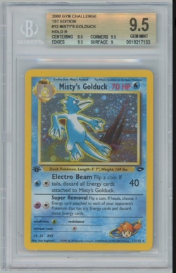 2000 POKEMON GYM CHALLENGE MISTY'S GOLDUCK 1ST EDITION 12 BGS 9.5 (EQUAL PSA 10) - Image 1
