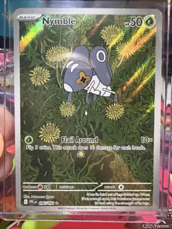 Pokemon TCG Nymble Illustration Rare 096/094 Full Art Holo Phantasmal Flames NM - Image 1