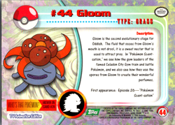 Gloom #44 - Pokemon Topps - Green Logo - Image 2