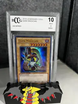 2010 Yugioh Dark Magician LC01-EN005 LEGENDARY COLLECTION BCCG 10 Mint - Image 1
