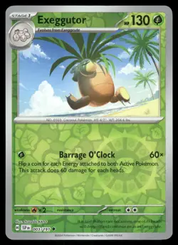 Exeggutor 003/191 Uncommon Surging Sparks Pokemon Reverse Holo NM - Image 1