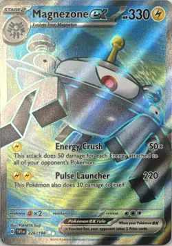 Magnezone ex 198 HOLO Ultra Rare Scarlet & Violet Pokemon Near Mint - Image 1