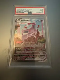 Pokemon Espeon VMAX Fusion Strike Full Alt Art #270 PSA 9 Mint - Image 1