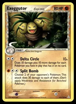 POKEMON EXEGGUTOR Δ HOLON PHANTOMS 41/110 UC NM/M - Image 1