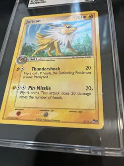 2006 Pokemon pop Series 3 TCG Jolteon 3/17 Holo - Image 2
