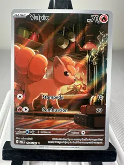 Pokemon TCG Vulpix 138/132 ME01: Mega Evolution Illustration Rare NM - Image 1