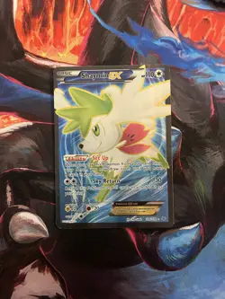 Shaymin EX 106/108 XY Roaring Skies Ultra Rare Full Art Pokemon TCG - MP - Image 1