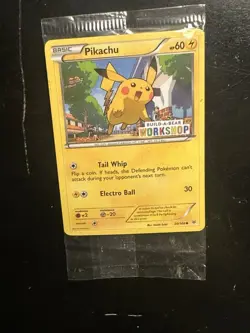 Pokemon TCG Sealed Pikachu Build-A-Bear Workshop Promo Exclusive Rare 20/108 - Image 1