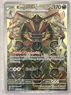 Kingambit 220/198 Scarlet & Violet Base Set Illustration Rare Full Art Pokemon - Image 1