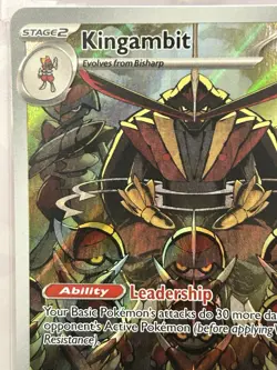 Kingambit 220/198 Scarlet & Violet Base Set Illustration Rare Full Art Pokemon - Image 2