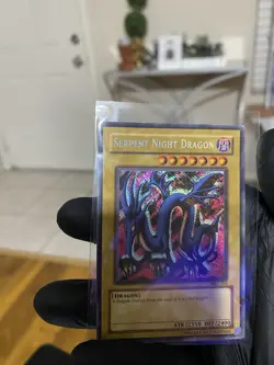 YuGiOh Card Serpent Night Dragon Magic Ruler MRL-103 reverse foil misprint - Image 2