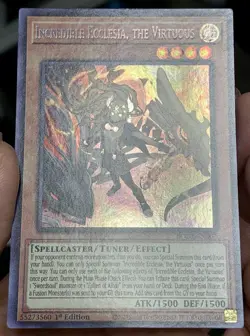 Yugioh Incredible Ecclesia the Virtuous BODE-EN007 Secret Rare 1st Ed NM w/Track - Image 5