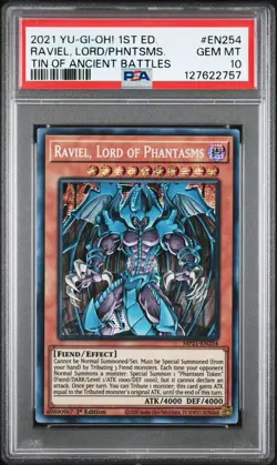 Yu-Gi-Oh! Raviel, Lord of Phantasms MP21-EN254 1st Ed Prismatic PSA 10 POP 25! - Image 5