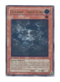 Yugioh! MP Cloudian - Sheep Cloud - GLAS-EN008 - Ultimate Rare - Unlimited Editi - Image 1