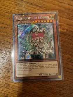 Yugioh - High Priestess of Prophecy Platinum Secret Rare RA04-EN184, NM, 1st Ed - Image 1
