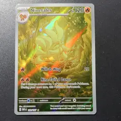 Ninetales 199/197 Illustration Rare Holo Obsidian Flames Pokemon Card 2023 - Image 1