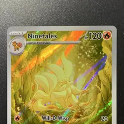 Ninetales 199/197 Illustration Rare Holo Obsidian Flames Pokemon Card 2023 - Image 3