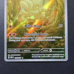 Ninetales 199/197 Illustration Rare Holo Obsidian Flames Pokemon Card 2023 - Image 4