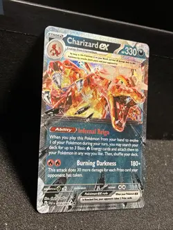 Pokemon TCG Paldean Fates Charizard EX Double Rare Holo Card 54/91 - Image 2