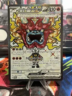 Pokemon TCG Hearthflame Mask Ogerpon EX Scarlet Twilight Masquerade Card 192/167 - Image 1