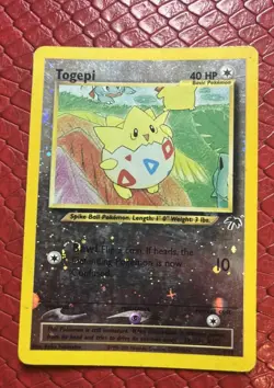 Pokemon TCG Togepi Reverse Holo Card Southern Islands (4/18) HP - Image 1