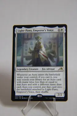 Light-Paws, Emperor's Voice 25 Kamigawa: Neon Dynasty NM English 1478 - Image 1