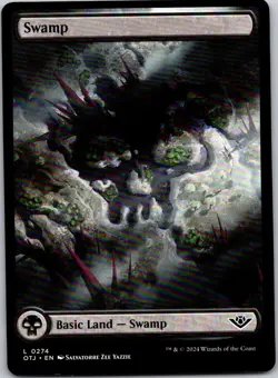 Magic the Gathering Swamp #274 Full Art Outlaws of Thunder Junction MTG - Image 1