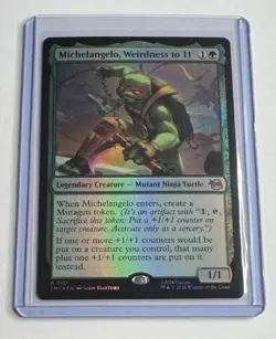 Michelangelo, Weirdness to 11 #121 Teenage Mutant Ninja Turtles Foil MTG NM/M - Image 1