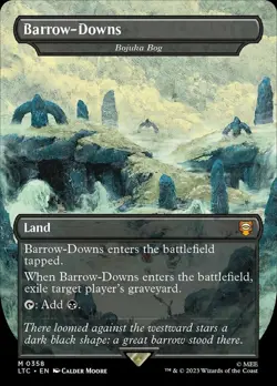 1 x Barrow-Downs - Bojuka Bog - Foil - Borderless - Commander: The Lord of the R - Image 1