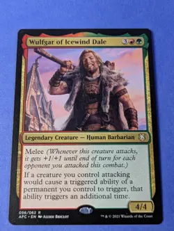 MTG: Adventures In The Forgotten Realms: Wulfgar of Icewind Dale 053/062 Rare LP - Image 1