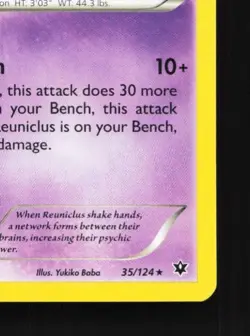 Reuniclus 35/124 LP Fates Collide English Pokemon Card TCG - Image 3