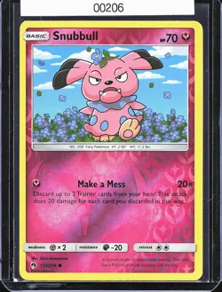 Pokemon TCG Snubbull 137/214 RH Lost Thunder B-0003 - Image 1