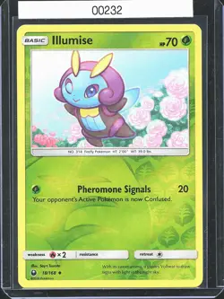Pokemon TCG Illumise 19/168 Reverse Holo Sun & Moon B-0004 - Image 1