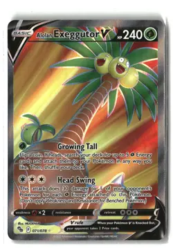 Pokemon GO #071/078 Alolan Exeggutor V (Full Art) - Image 1