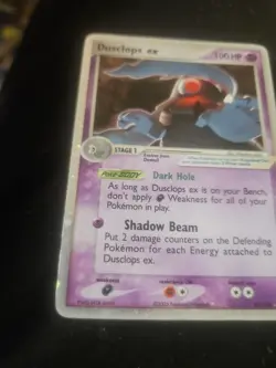 Dusclops ex 94/106 Emerald Holo Ultra Rare Pokemon TCG Nintendo MP+ - Image 2