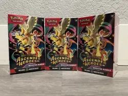 Pokemon Ascended Heroes Booster Bundle Lot of 3 Booster Boxes SHIPS IMMEDIATELY - Image 1
