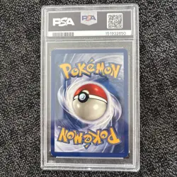 1999 Pokemon TCG Alakazam Base Set Holo Rare 1/102 PSA 5 - Image 2