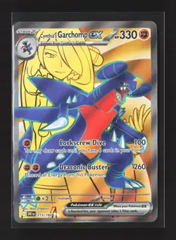 Pokemon SV10: Destined Rivals #215/182 Ultra Rare,Holo Cynthia's Garchomp ex - Image 1