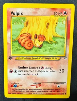 Pokemon 2002 Neo DESTINY 1st Edition VULPIX 91/105 NM - never played - Image 1