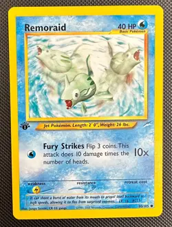 Pokemon 2002 Neo DESTINY 1st Edition REMORAID 80/105 NM - never played - Image 1