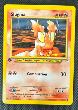 Pokemon 2002 Neo DESTINY 1st Edition SLUGMA 82/105 NM - never played - Image 1