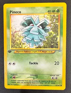 Pokemon 2002 Neo DESTINY 1st Edition PINECO 77/105 NM - never played - Image 1