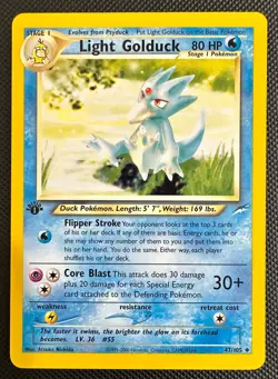 Pokemon 2002 Neo DESTINY 1st Edition LIGHT GOLDUCK 47/105 NM - never played - Image 1