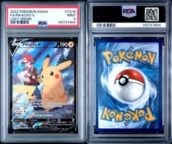Pikachu V TG16/TG30 Full Art PSA Grade 9 Pokemon Sword and Shield Lost Origin - Image 2